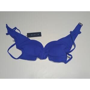 Tempt Me Blue Swim Top - Size Small